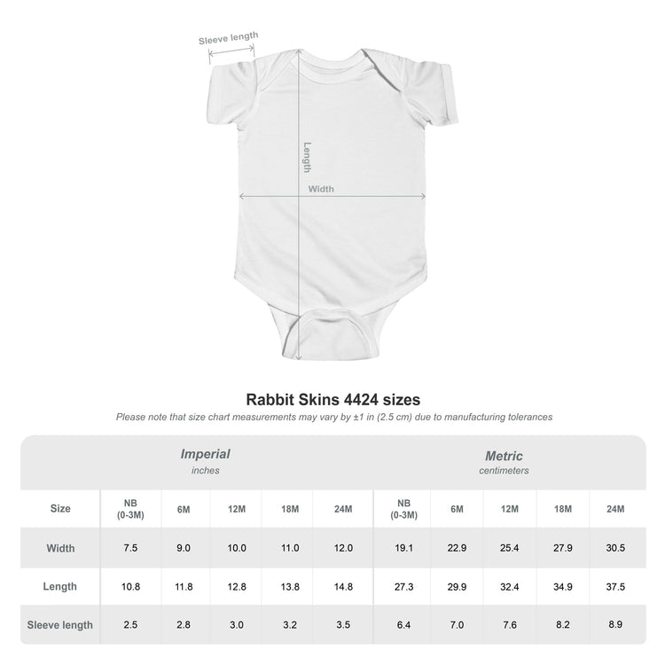 Infant Fine Jersey Bodysuit Printify