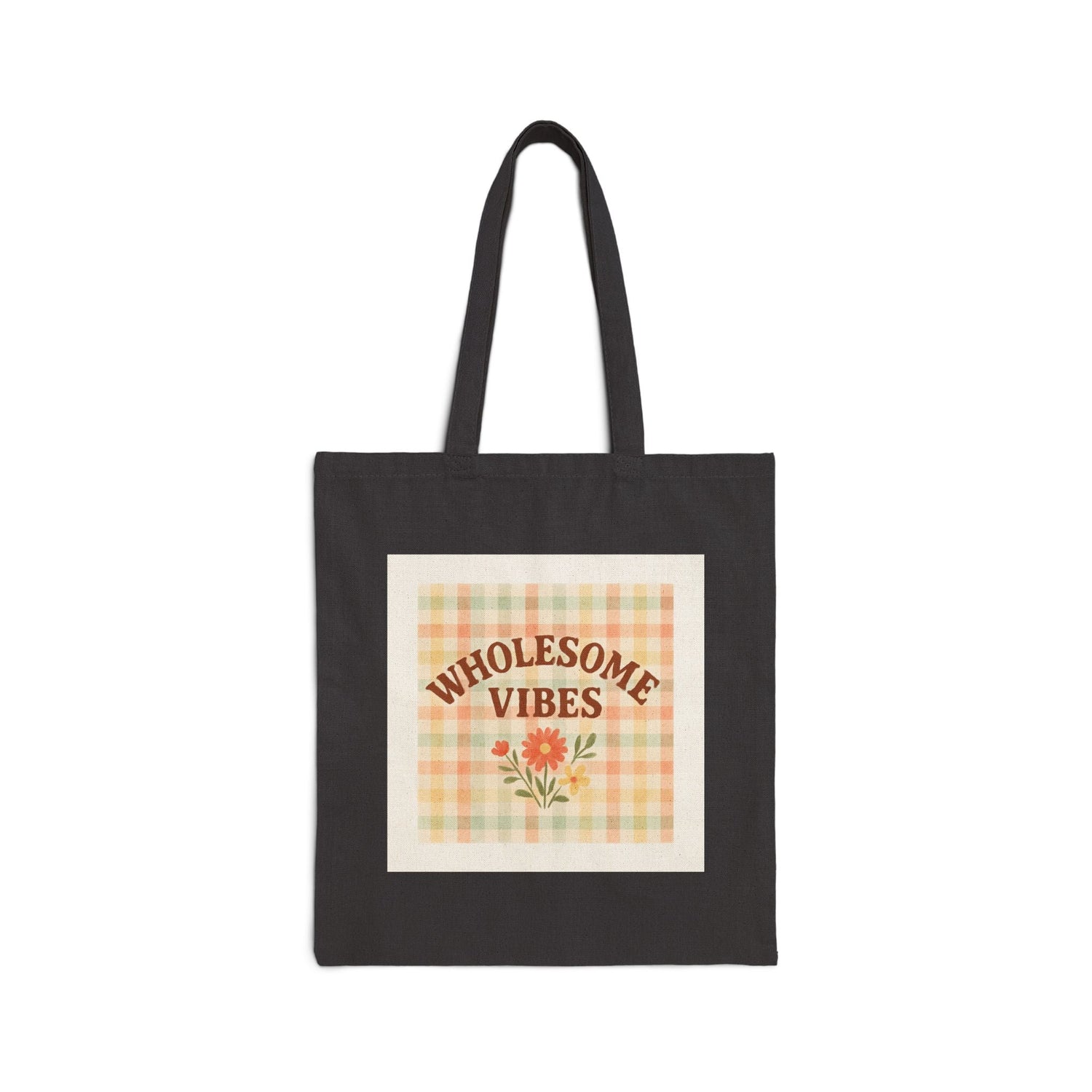 Flower Good Vibes Tote Bag Printify