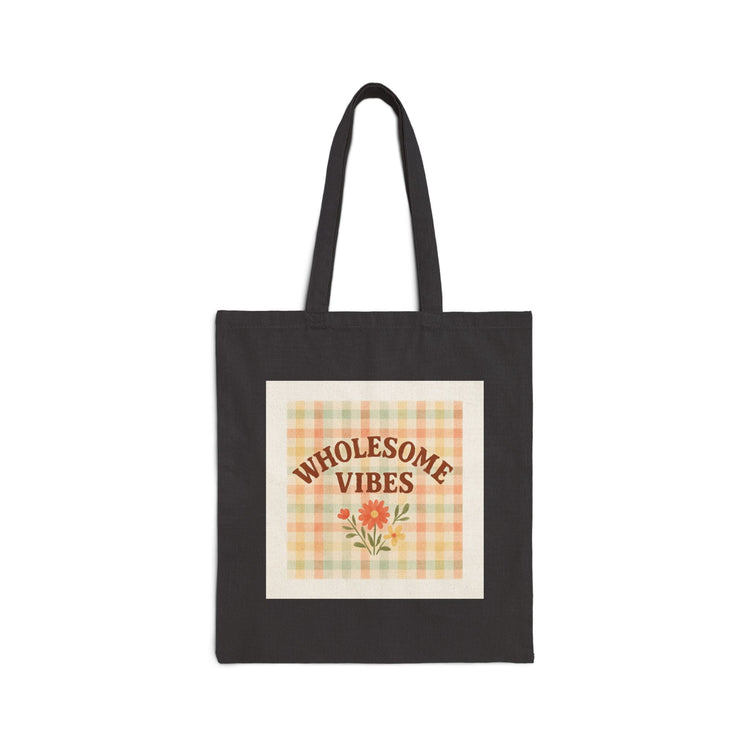 Flower Good Vibes Tote Bag Printify
