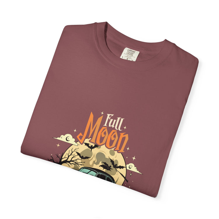 Moon Magic Unisex Garment-Dyed T-shirt, Vintage Car Tee, Astrology Gift, Casual Wear, Moon Lover Apparel, Unisex Soft T-shirt Printify
