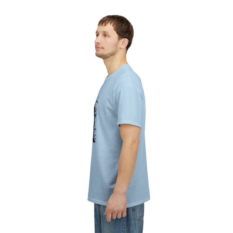 Whimsical Forest Silhouette Tee, Unisex Heavy Cotton T-Shirt, Fall Fashion, Halloween Shirt, Nature Lover Gift Printify