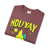 Holi-Yay Graphic T-Shirt, Fun Summer Tee, Unique Gift, Casual Wear, Birthday, Holiday Celebration, Unisex Apparel Printify