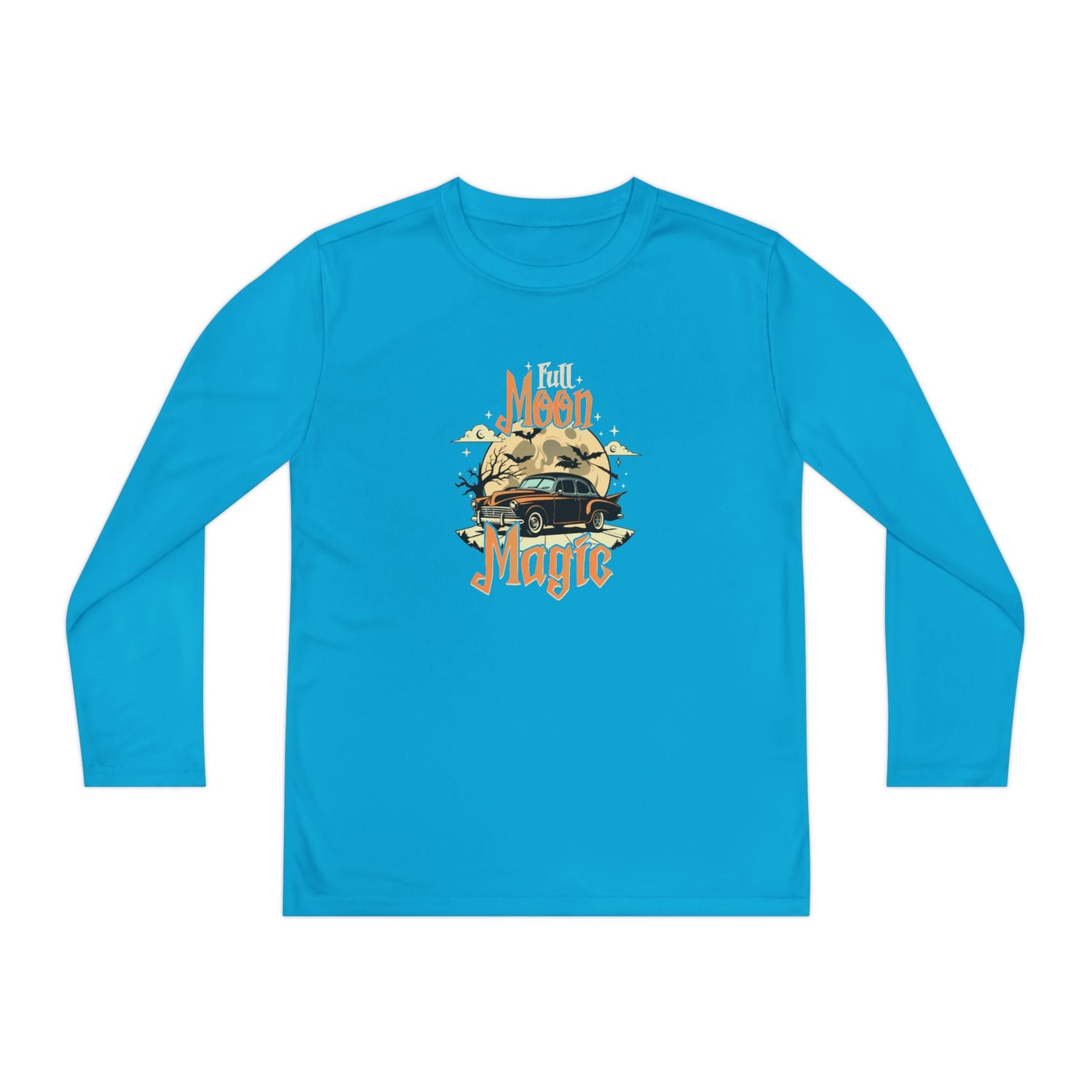 Youth Long Sleeve Competitor Tee - Vibrant Graphic Tee for Kids, Perfect for Casual Outings, Halloween, Parties, Everyday Wear, Unique [...] Printify