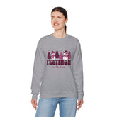 Festive Crewneck Sweatshirt with Fun Holiday Design, Cozy Winter Wear, Christmas Gift, Comfy Sweater, Unisex Holiday Apparel Printify