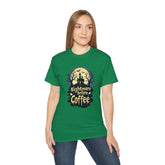 Nightmare Before Coffee Tee, Halloween T-Shirt, Coffee Lover Gift, Spooky Shirt, Unisex Graphic Tee, Autumn Apparel Printify