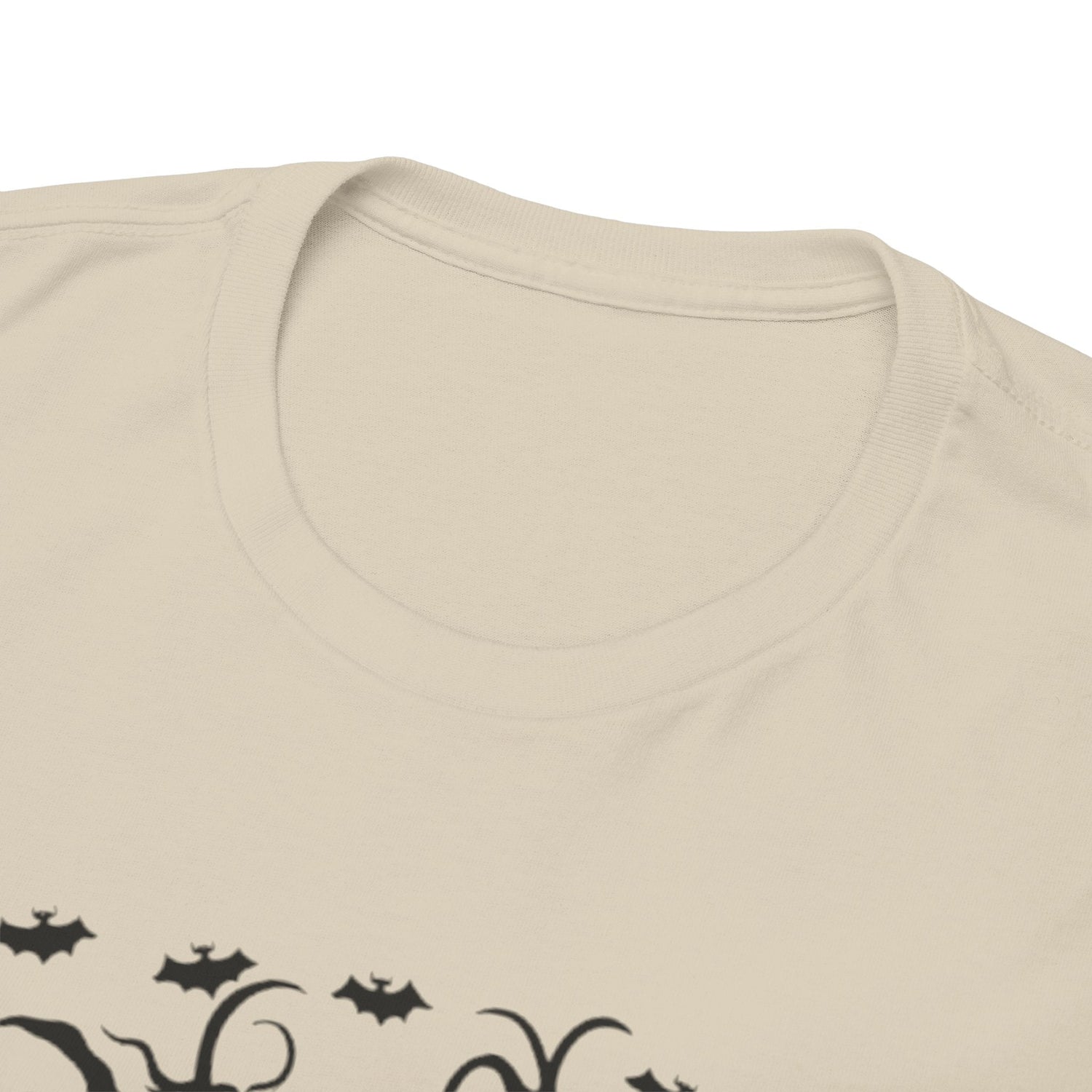 Whimsical Forest Silhouette Tee, Unisex Heavy Cotton T-Shirt, Fall Fashion, Halloween Shirt, Nature Lover Gift Printify
