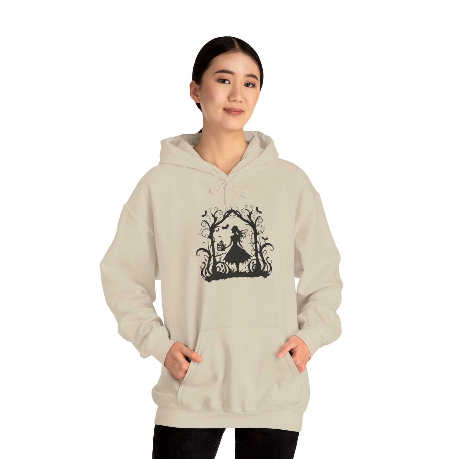Mystical Nature Unisex Hoodie - Cozy Sweatshirt for Autumn, Halloween, Gift for Nature Lovers, Comfortable Casual Wear Printify