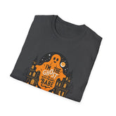 Halloween Ghost T-Shirt, Unisex Softstyle Tee for Halloween, Cute Halloween Shirt, Fall Festive Wear, Funny Ghost Design Printify