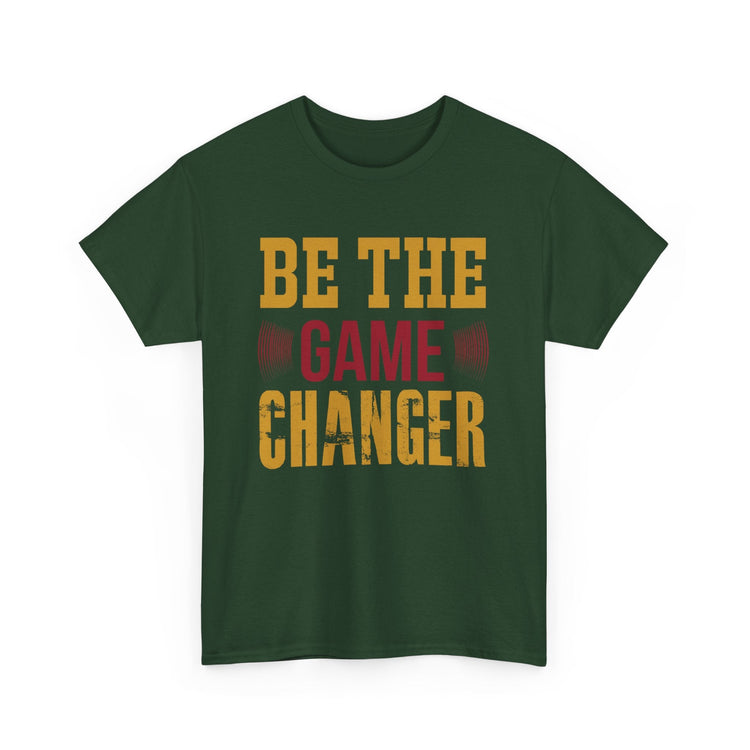 Unisex Oversized Tee: Be the Game Changer Shirt, Motivational Gift, Casual Wear, Workout Attire, Unisex Cotton Top Printify