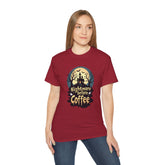 Nightmare Before Coffee Tee, Halloween T-Shirt, Coffee Lover Gift, Spooky Shirt, Unisex Graphic Tee, Autumn Apparel Printify