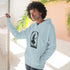 Halloween Witch Fleece Hoodie, Cozy Fall Apparel, Spooky Season Sweatshirt, Ghostly Gift, Halloween Costume Alternative Printify
