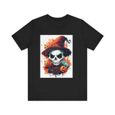 Halloween Skull Graphic Tee, Unisex Short Sleeve T-Shirt, Spooky Apparel, Fall Fashion, Halloween Costume Tee Printify