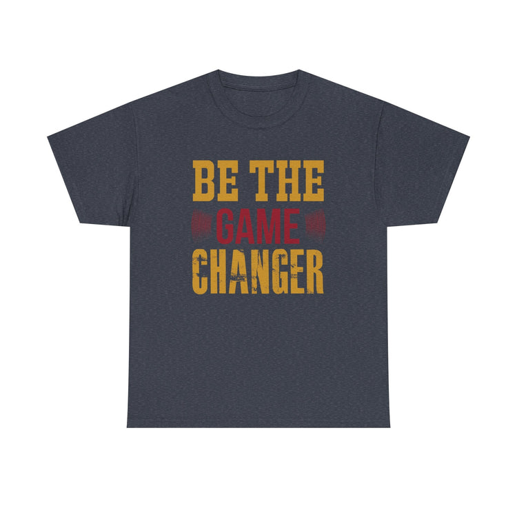 Unisex Oversized Tee: Be the Game Changer Shirt, Motivational Gift, Casual Wear, Workout Attire, Unisex Cotton Top Printify