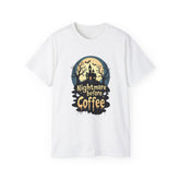 Nightmare Before Coffee Tee, Halloween T-Shirt, Coffee Lover Gift, Spooky Shirt, Unisex Graphic Tee, Autumn Apparel Printify