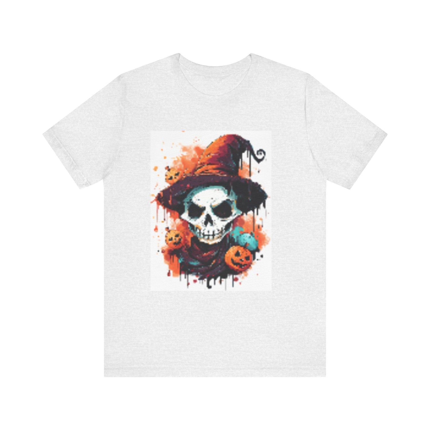 Halloween Skull Graphic Tee, Unisex Short Sleeve T-Shirt, Spooky Apparel, Fall Fashion, Halloween Costume Tee Printify
