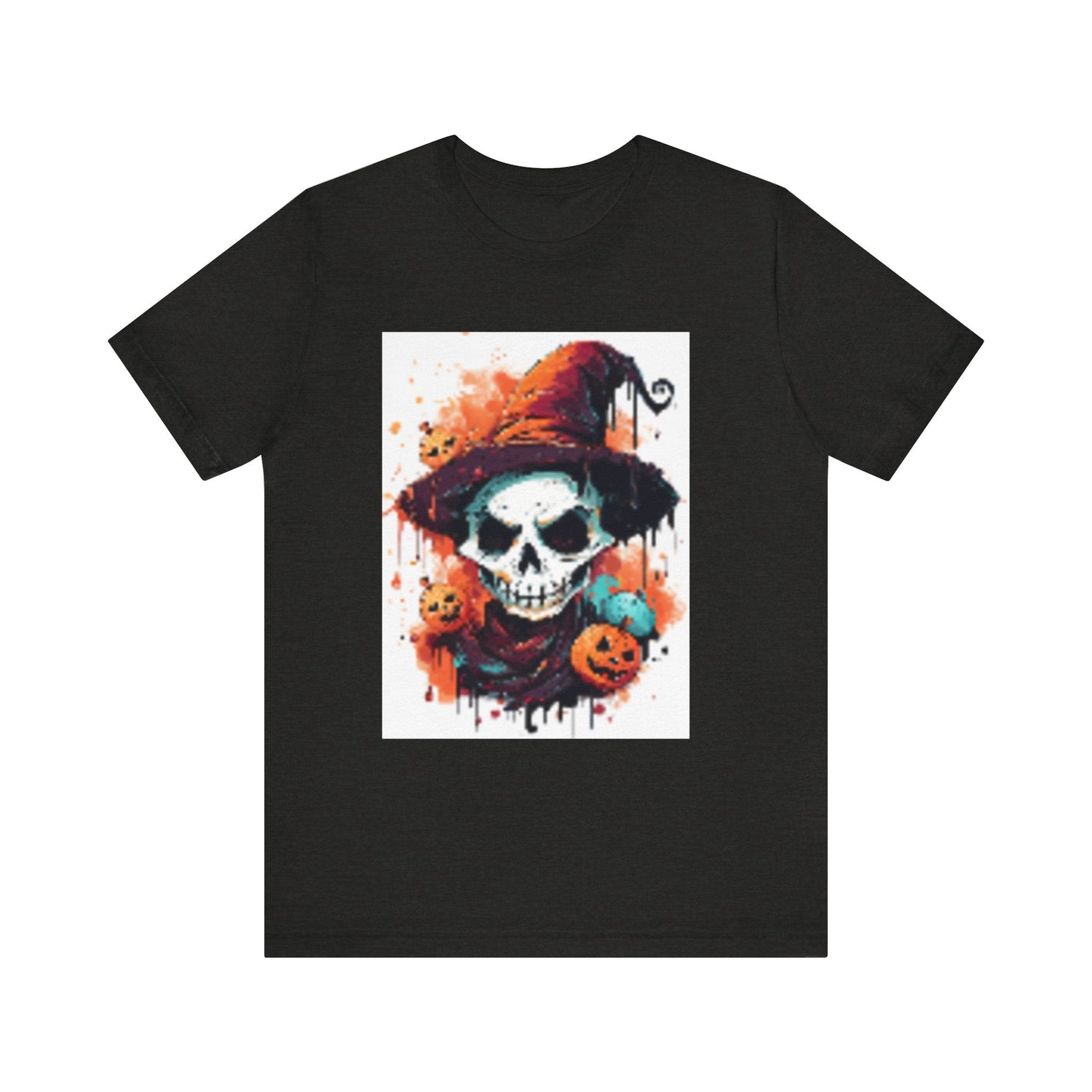 Halloween Skull Graphic Tee, Unisex Short Sleeve T-Shirt, Spooky Apparel, Fall Fashion, Halloween Costume Tee Printify