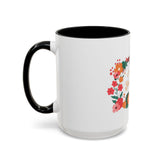 Floral Love Coffee Mug, Personalized Gift for Her, Wedding Favor, Inspirational Drinkware, Home Decor, 11oz, 15oz Printify