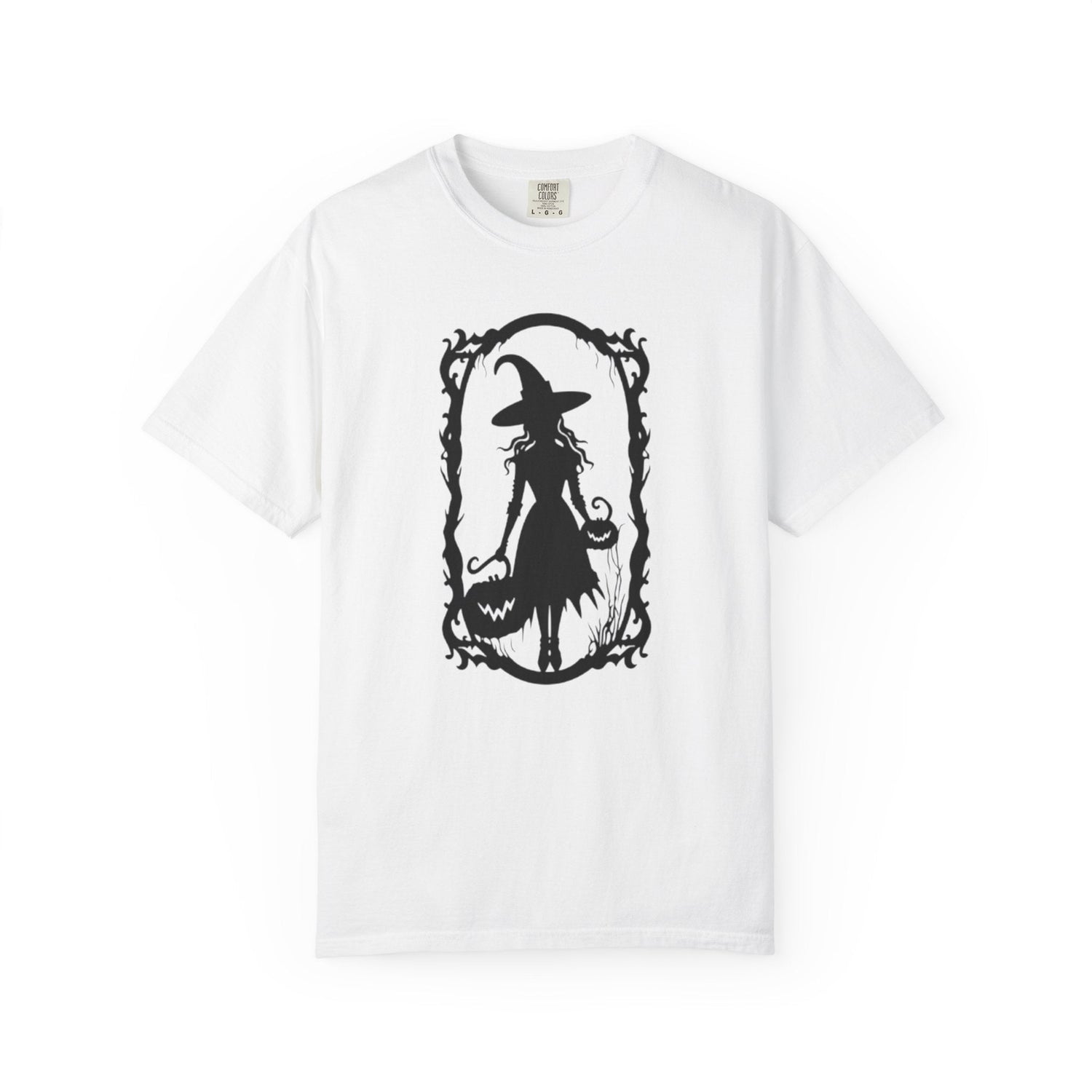 Witchy Garment-Dyed T-Shirt | Halloween Fashion Unisex Tee | Spooky Fall Apparel | Witch Costume Essential Printify