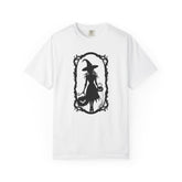 Witchy Garment-Dyed T-Shirt | Halloween Fashion Unisex Tee | Spooky Fall Apparel | Witch Costume Essential Printify