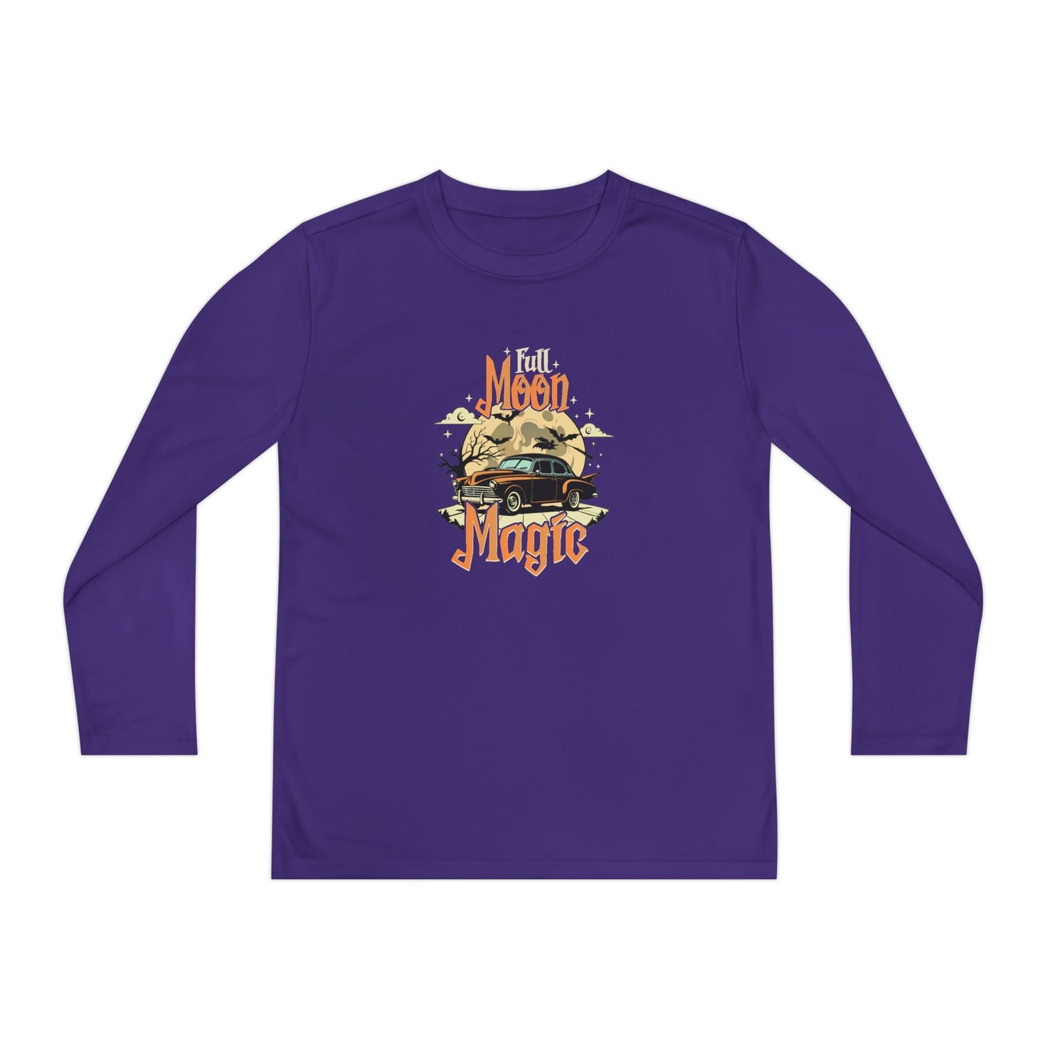 Youth Long Sleeve Competitor Tee - Vibrant Graphic Tee for Kids, Perfect for Casual Outings, Halloween, Parties, Everyday Wear, Unique [...] Printify