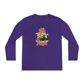 Youth Long Sleeve Competitor Tee - Vibrant Graphic Tee for Kids, Perfect for Casual Outings, Halloween, Parties, Everyday Wear, Unique [...] Printify