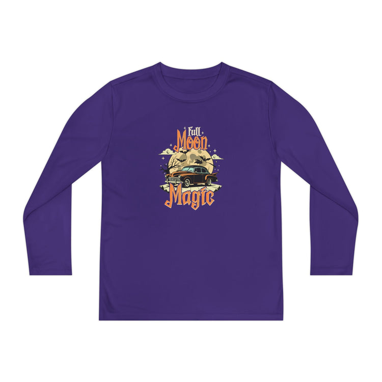Youth Long Sleeve Competitor Tee - Vibrant Graphic Tee for Kids, Perfect for Casual Outings, Halloween, Parties, Everyday Wear, Unique [...] Printify