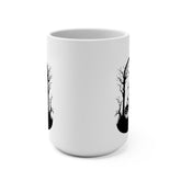 Spooky Witch Mug, Halloween Coffee Cup, Witch Decor, Autumn Memento, Gift for Her, 15oz Ceramic Mug Printify