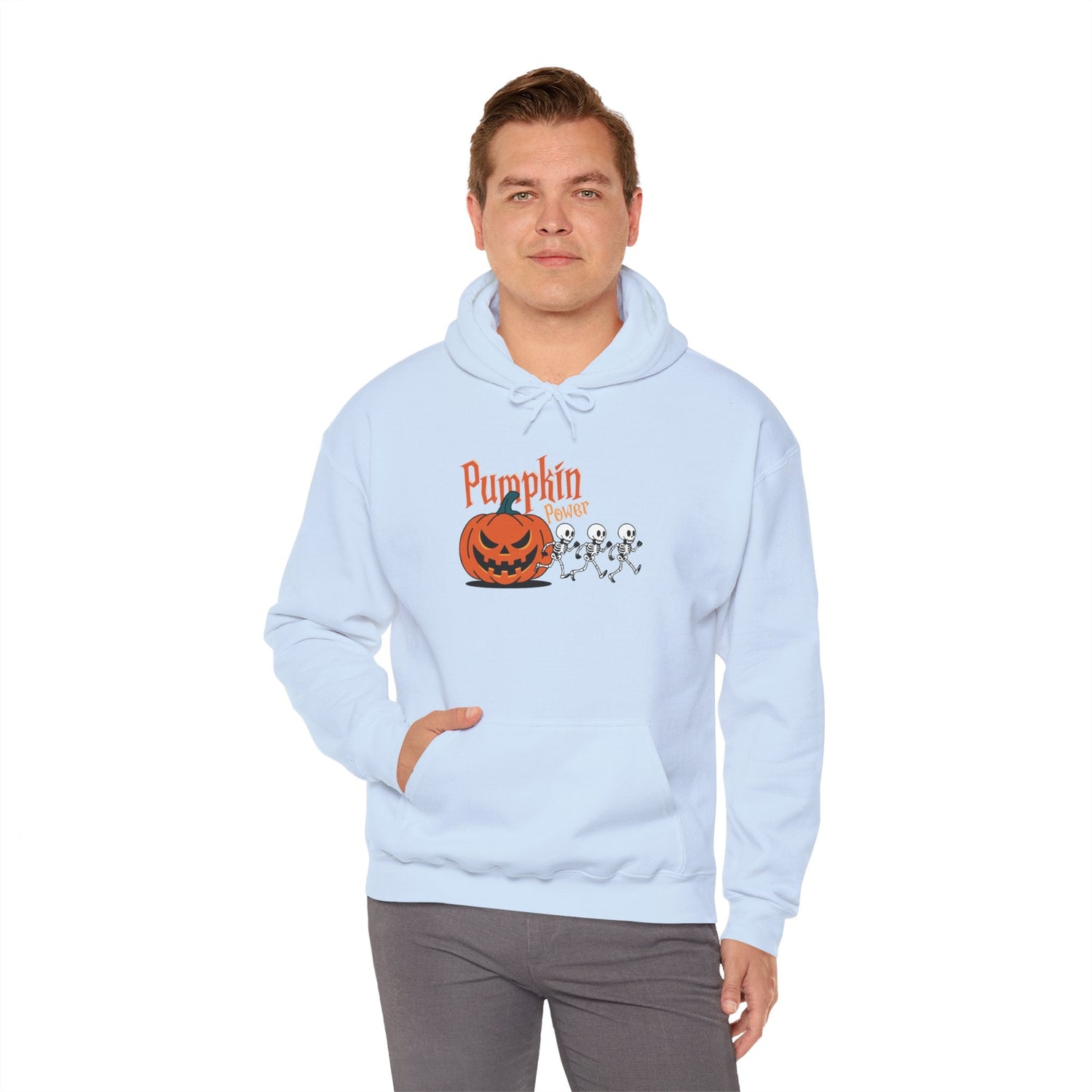 Halloween Pumpkin Sweatshirt, Spooky Fall Apparel, Cozy Hoodie, Unisex Halloween Clothing, Perfect Gift for Halloween Printify