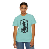 Witchy Garment-Dyed T-Shirt | Halloween Fashion Unisex Tee | Spooky Fall Apparel | Witch Costume Essential Printify