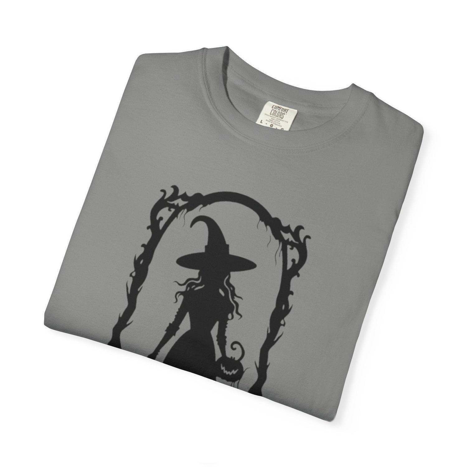 Witchy Garment-Dyed T-Shirt | Halloween Fashion Unisex Tee | Spooky Fall Apparel | Witch Costume Essential Printify