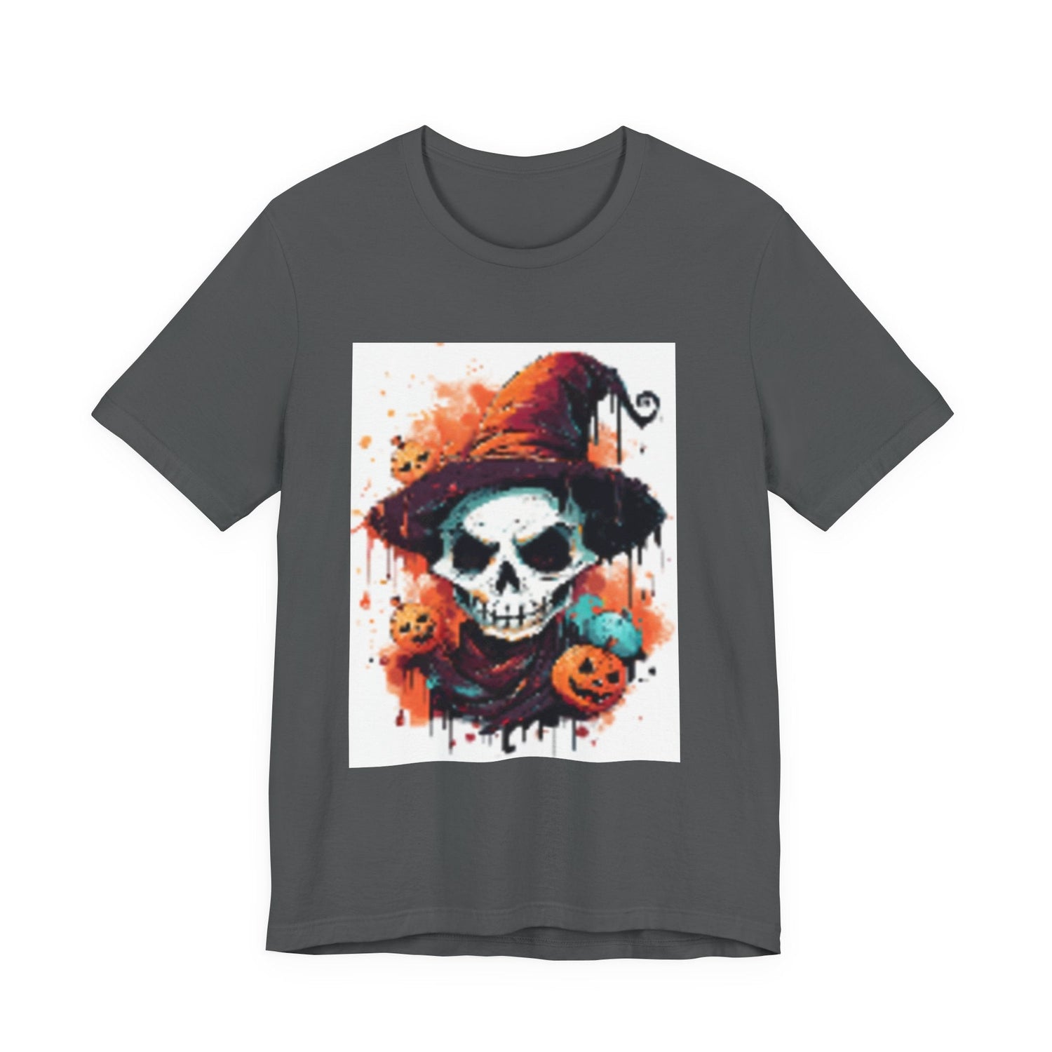 Halloween Skull Graphic Tee, Unisex Short Sleeve T-Shirt, Spooky Apparel, Fall Fashion, Halloween Costume Tee Printify