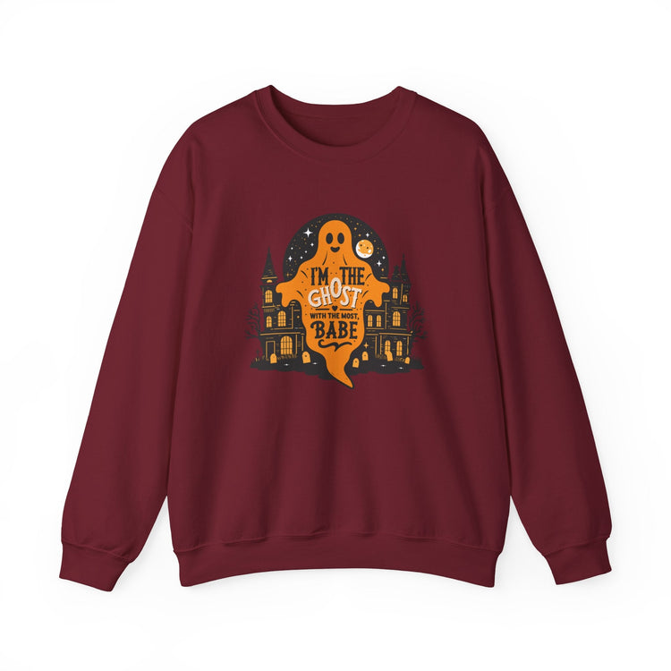 Unisex Halloween Ghost Sweatshirt - Spooky Vibes, Cozy Apparel, Perfect for Fall, Ghost Lover Gift, Halloween Celebration Printify