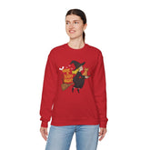 Halloween Witch Sweatshirt, Cozy Crewneck, Unisex Sweater, Spooky Season Apparel, Scary Night Gift, Fall Fashion Printify