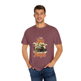 Moon Magic Unisex Garment-Dyed T-shirt, Vintage Car Tee, Astrology Gift, Casual Wear, Moon Lover Apparel, Unisex Soft T-shirt Printify
