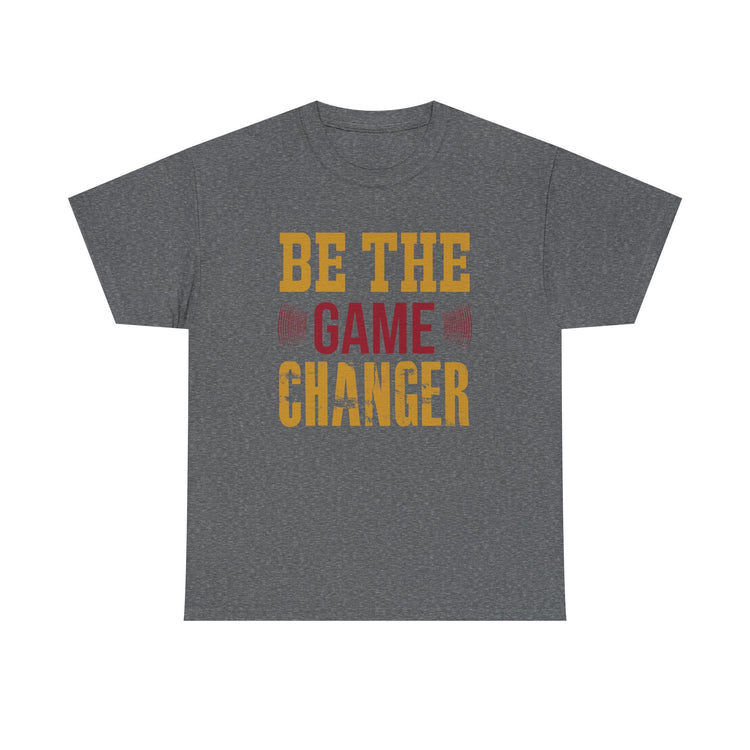 Unisex Oversized Tee: Be the Game Changer Shirt, Motivational Gift, Casual Wear, Workout Attire, Unisex Cotton Top Printify