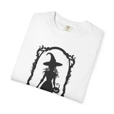 Witchy Garment-Dyed T-Shirt | Halloween Fashion Unisex Tee | Spooky Fall Apparel | Witch Costume Essential Printify