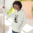Halloween Witch Fleece Hoodie, Cozy Fall Apparel, Spooky Season Sweatshirt, Ghostly Gift, Halloween Costume Alternative Printify