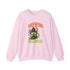 Skull Floral Crewneck Sweatshirt, Unisex Pullover Sweater, Halloween Apparel, Cozy Gift, Trendy Streetwear Printify