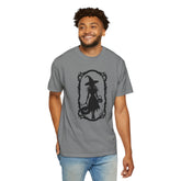 Witchy Garment-Dyed T-Shirt | Halloween Fashion Unisex Tee | Spooky Fall Apparel | Witch Costume Essential Printify