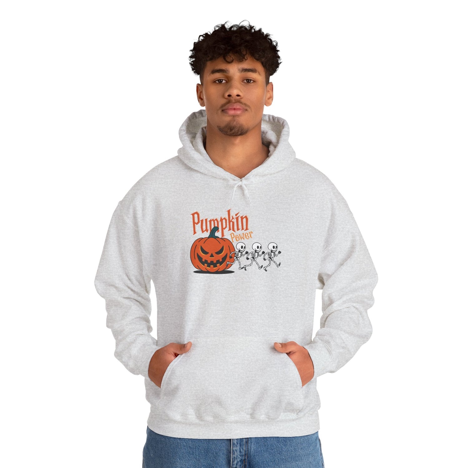 Halloween Pumpkin Sweatshirt, Spooky Fall Apparel, Cozy Hoodie, Unisex Halloween Clothing, Perfect Gift for Halloween Printify