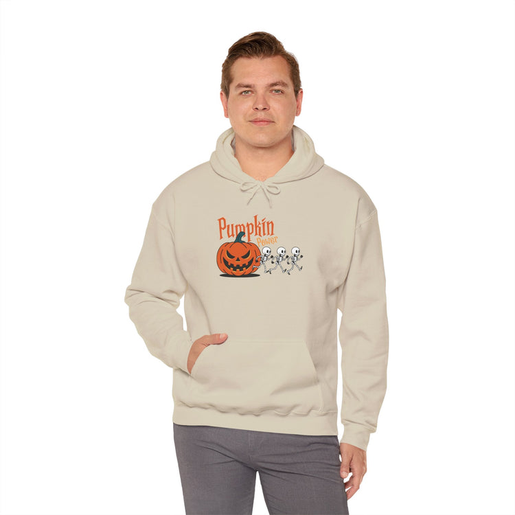 Halloween Pumpkin Sweatshirt, Spooky Fall Apparel, Cozy Hoodie, Unisex Halloween Clothing, Perfect Gift for Halloween Printify