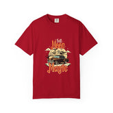 Moon Magic Unisex Garment-Dyed T-shirt, Vintage Car Tee, Astrology Gift, Casual Wear, Moon Lover Apparel, Unisex Soft T-shirt Printify