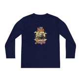 Youth Long Sleeve Competitor Tee - Vibrant Graphic Tee for Kids, Perfect for Casual Outings, Halloween, Parties, Everyday Wear, Unique [...] Printify