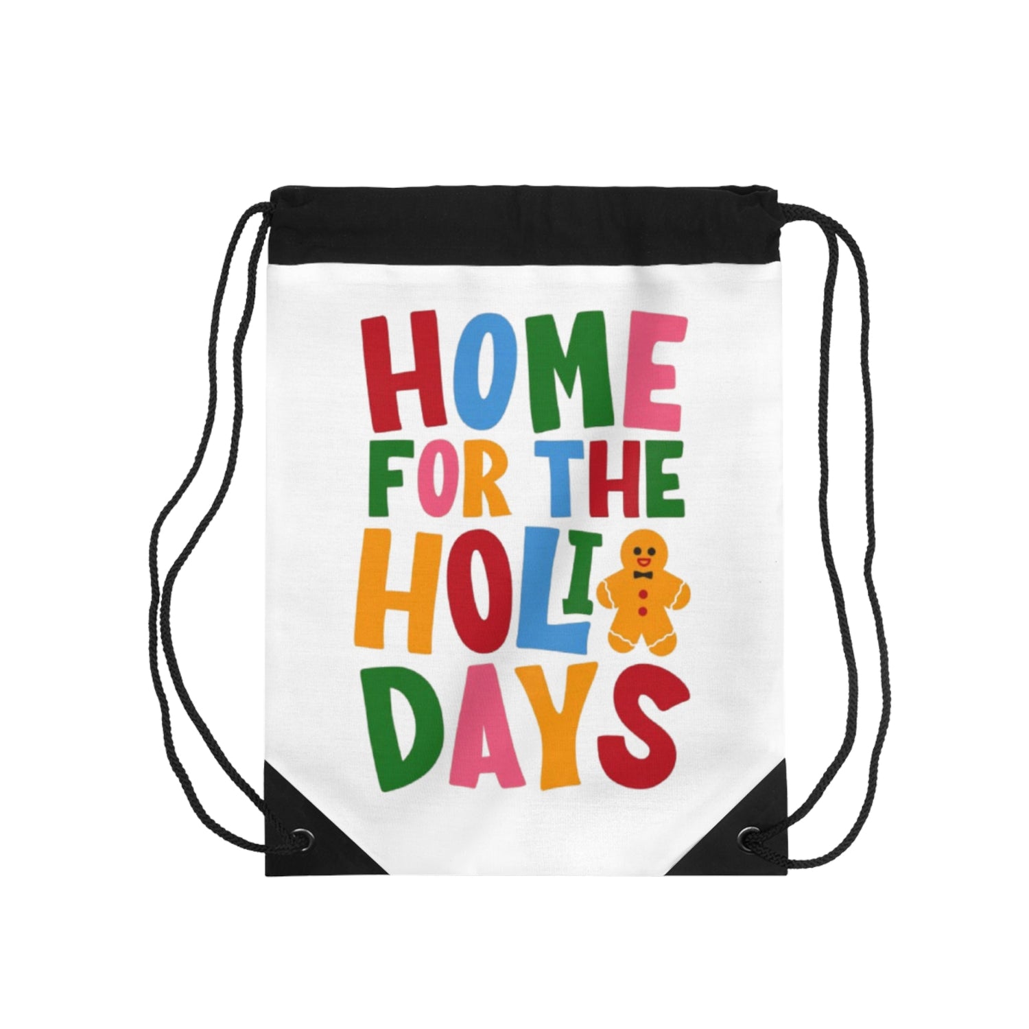 Colorful Holiday Drawstring Bag - Perfect for Gifts, Gym, Travel, Parties, or Daily Use! Printify