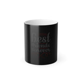 Best Friends Forever Color Morphing Mug - Unique Gift for Friends, Friendship Mug, Fun Coffee Cup, Customizable Drinkware Printify