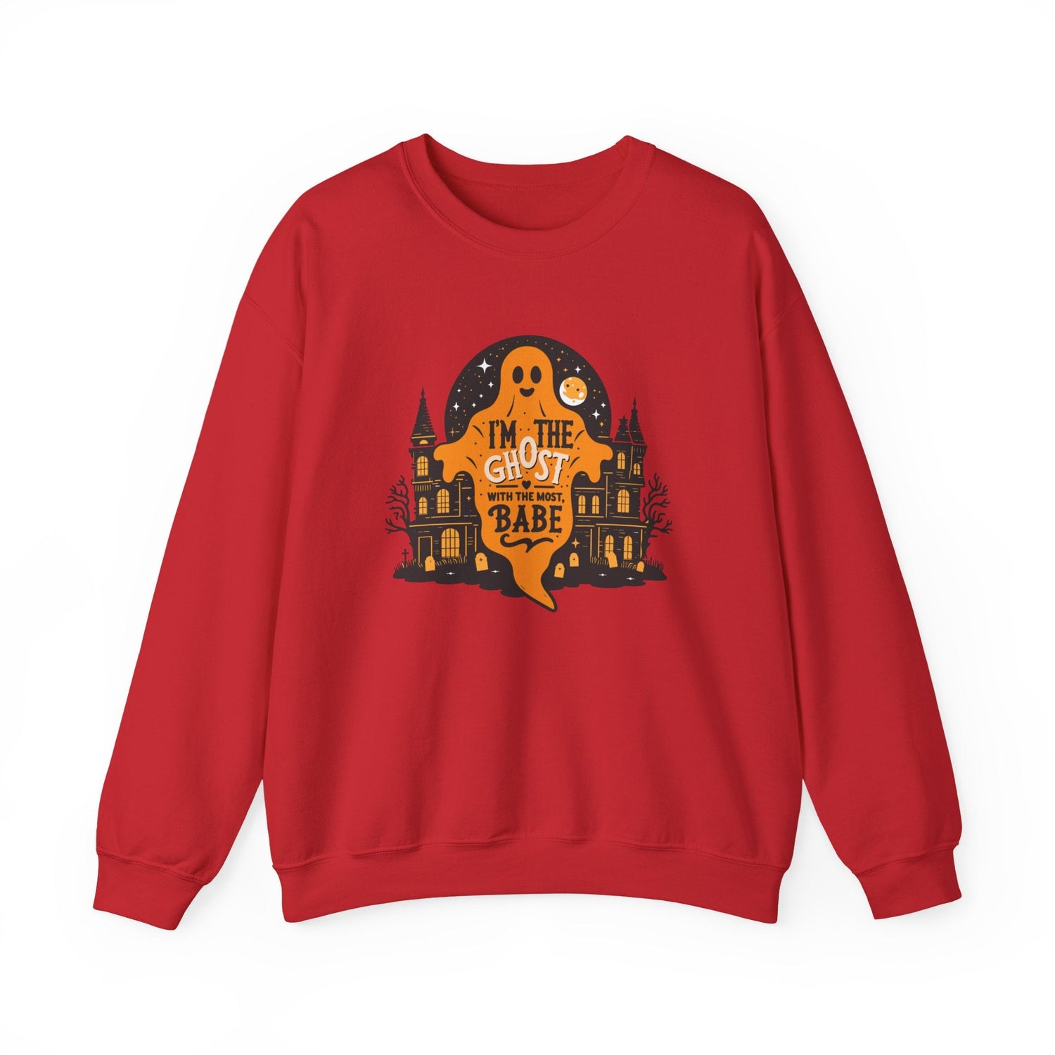 Unisex Halloween Ghost Sweatshirt - Spooky Vibes, Cozy Apparel, Perfect for Fall, Ghost Lover Gift, Halloween Celebration Printify