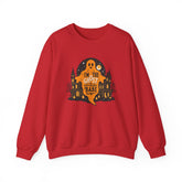 Unisex Halloween Ghost Sweatshirt - Spooky Vibes, Cozy Apparel, Perfect for Fall, Ghost Lover Gift, Halloween Celebration Printify
