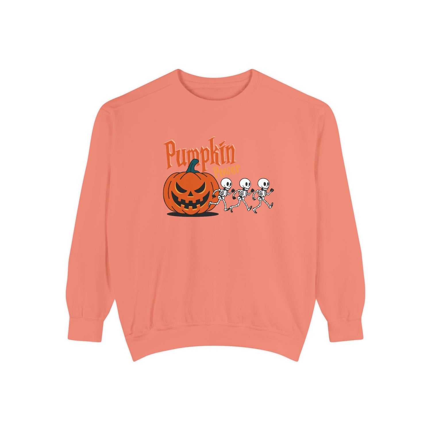 Pumpkin Skeleton Sweatshirt, Cozy Fall Apparel, Halloween Gift, Unisex Sweatshirt, Autumn Fashion Printify