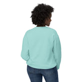 Unisex Lightweight Crewneck Sweatshirt - Nightmare Before Coffee Printify