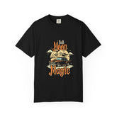 Moon Magic Unisex Garment-Dyed T-shirt, Vintage Car Tee, Astrology Gift, Casual Wear, Moon Lover Apparel, Unisex Soft T-shirt Printify